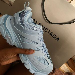 Baby Blue Balenciaga Track Sneakers